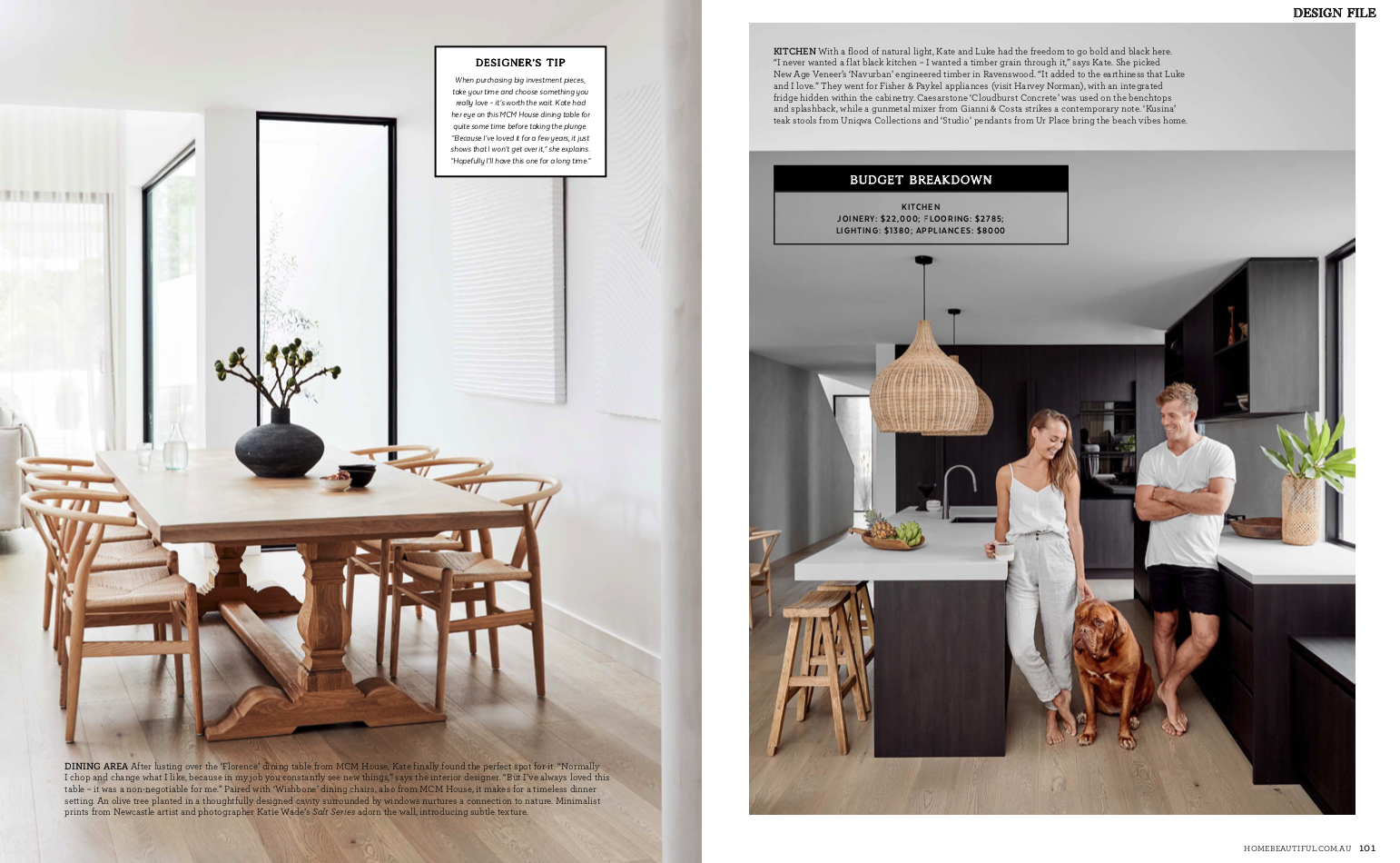Editorial styling for Home Beautiful, photography by Alana Landsberry
