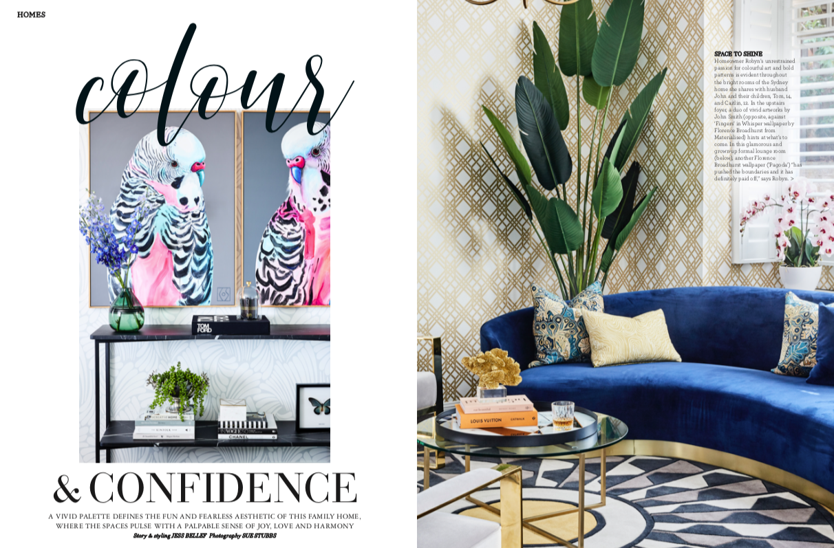 Editorial styling and writing for Home Beautiful, shot by Sue Stubbs
