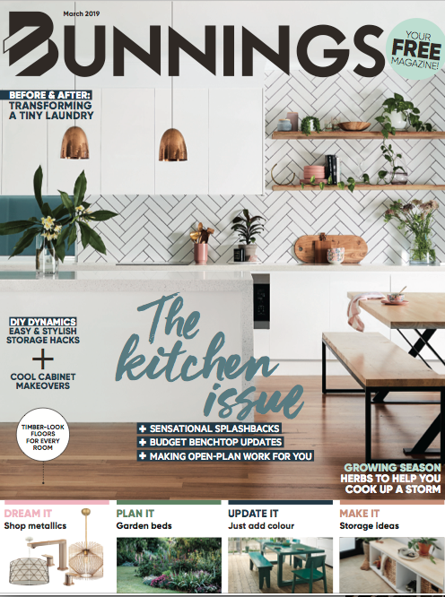 Styling for Bunnings Magazine launch issue, photography by Sue Stubbs