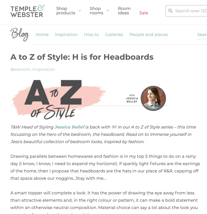 A TO Z OF STYLE