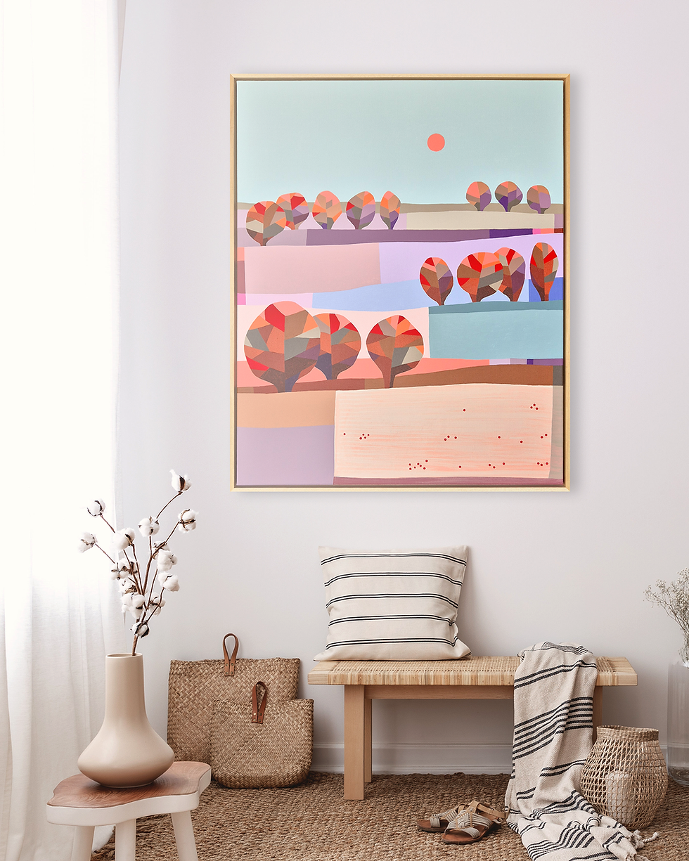Thumbnail: Autumn afternoon - 80 x 100 cm