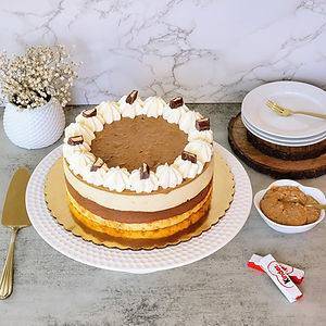Kinder Chocolate Mousse With Salted Pretzel Topping