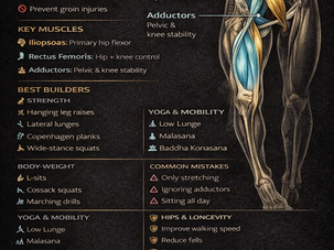 THE HIP FLEXORS & ADDUCTOR COMPLEX