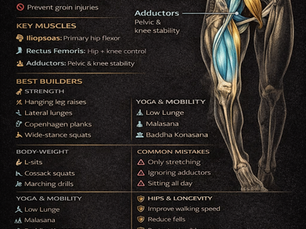 THE HIP FLEXORS & ADDUCTOR COMPLEX