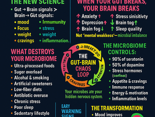 🚨 “Your Gut Is Texting Your Brain”: The New Science Behind How Microbes Control Mood, Stress, Immunity & Metabolism