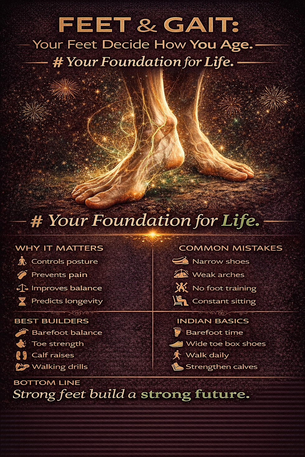 Your Feet Decide How You Age: The Hidden Gait System Controlling Posture, Pain, Fat Loss & Longevity