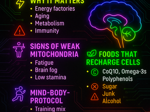 🔋 Mitochondrial Biogenesis: Train Your Cells’ Powerhouses for Energy, Disease Protection & Longevity