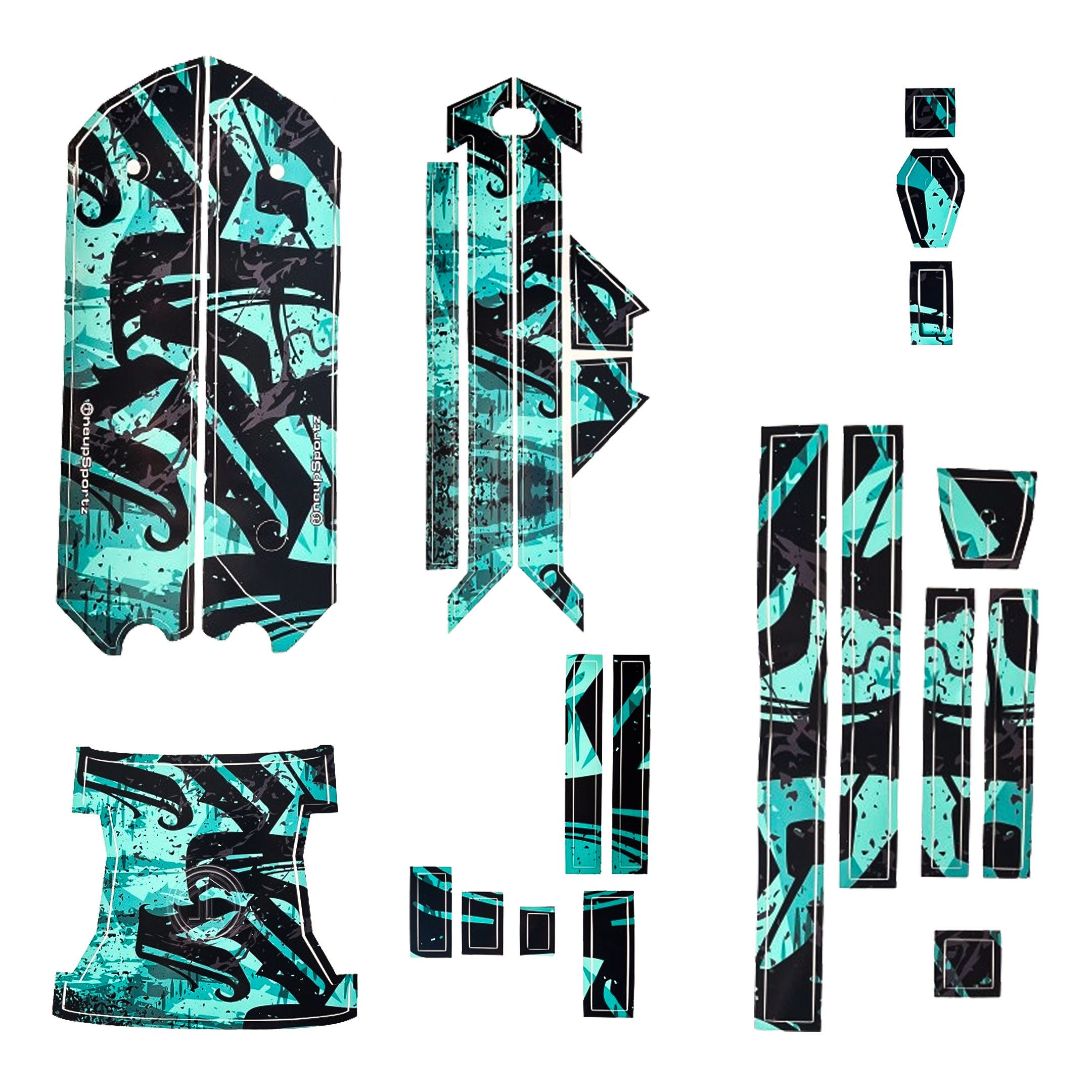 Teal Camo Wrap