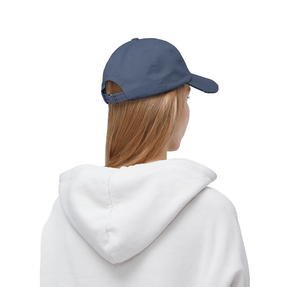 Thumbnail: Locally Salted Coral Unisex Distressed Cap