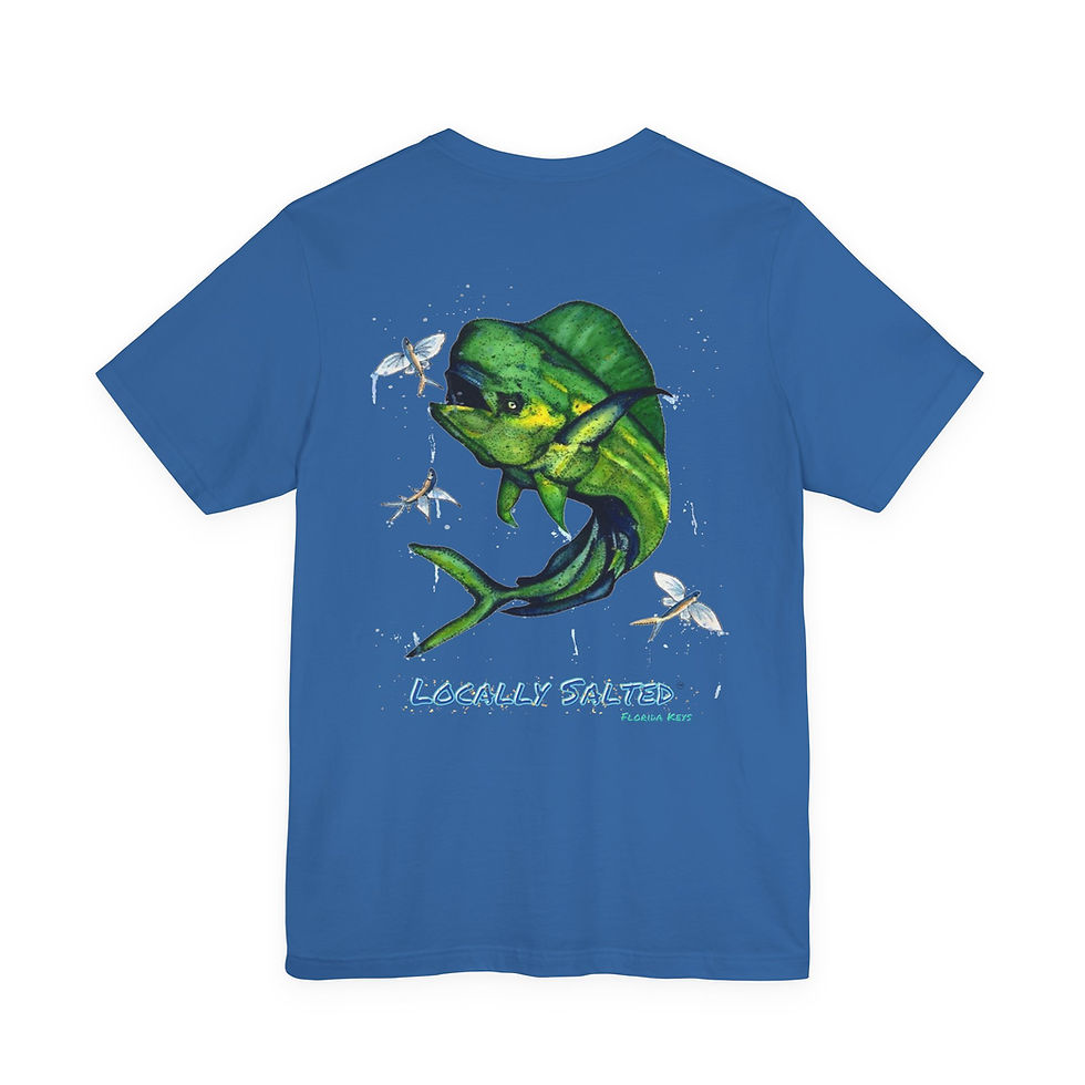 Thumbnail: Locally Salted Mahi Mahi Unisex Short Sleeve T-Shirt