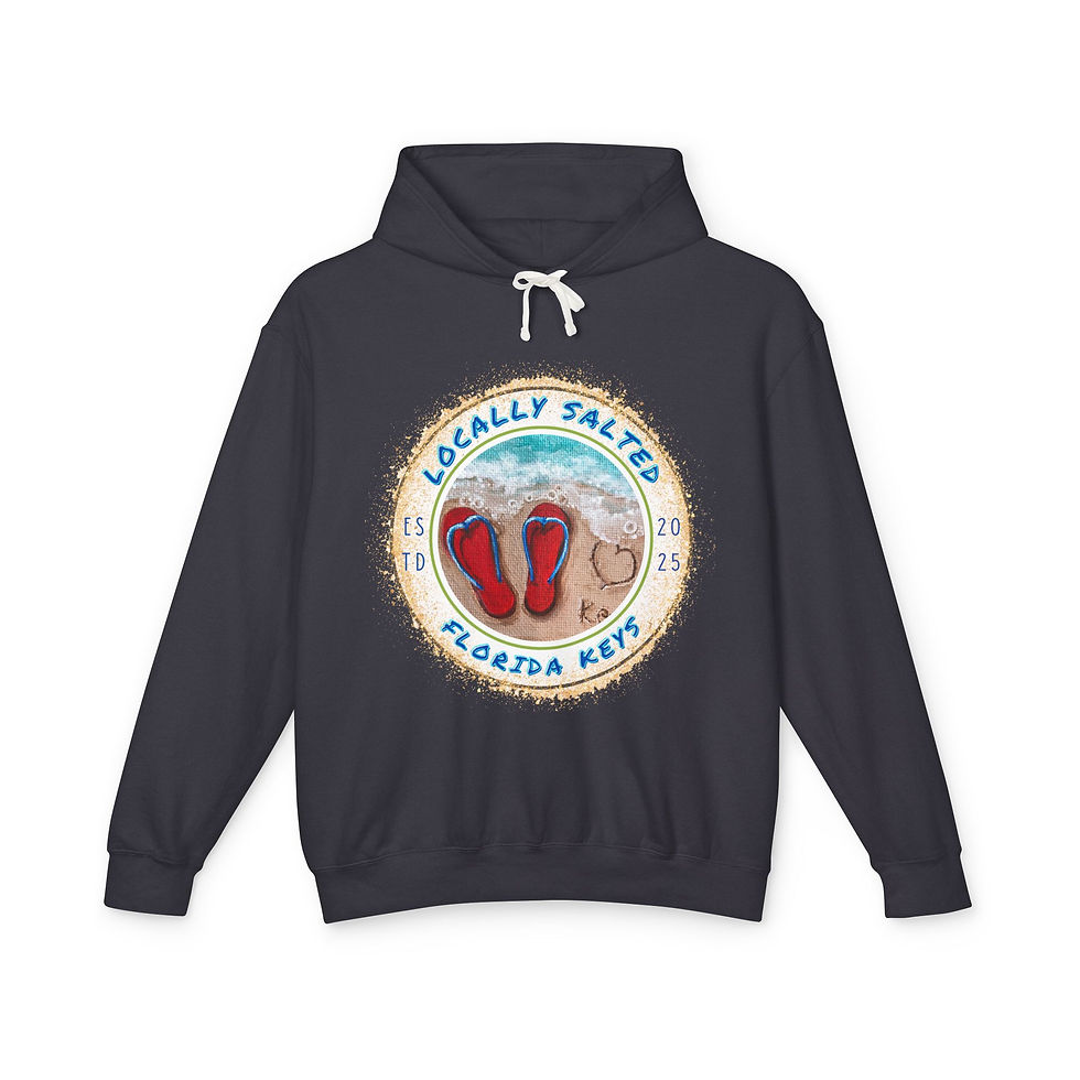 Thumbnail: Locally Salted Love the Keys Unisex Lightweight Hooded Sweatshirt