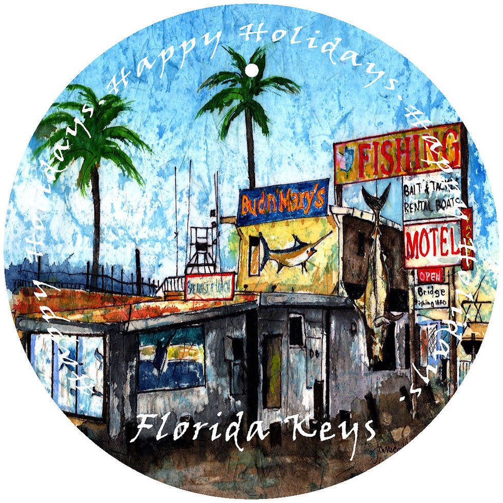 Thumbnail: Art Printed Holiday Ornaments Glass Round