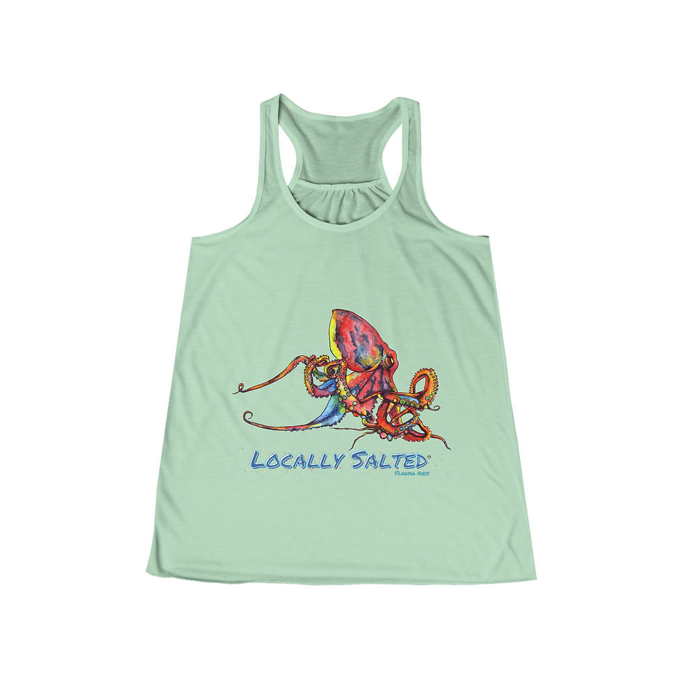 Thumbnail: Locally Salted Octopus Ladies' Racerback Tank