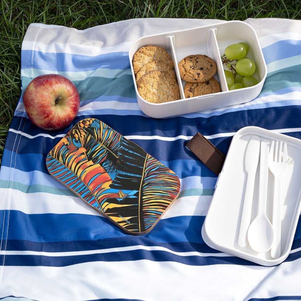 Thumbnail: Bento Lunch Box Locally Salted Branded Palm Leaf Image