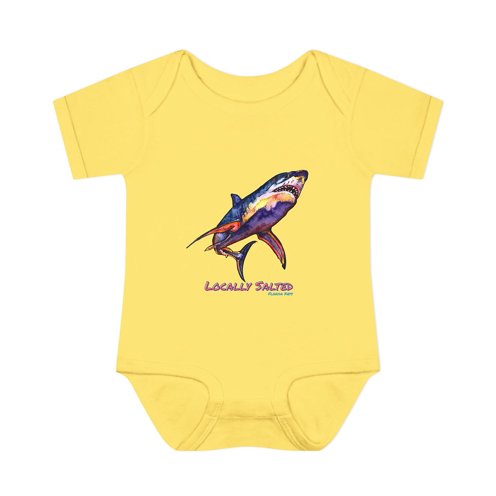 Thumbnail: Shark Baby Rib Bodysuit