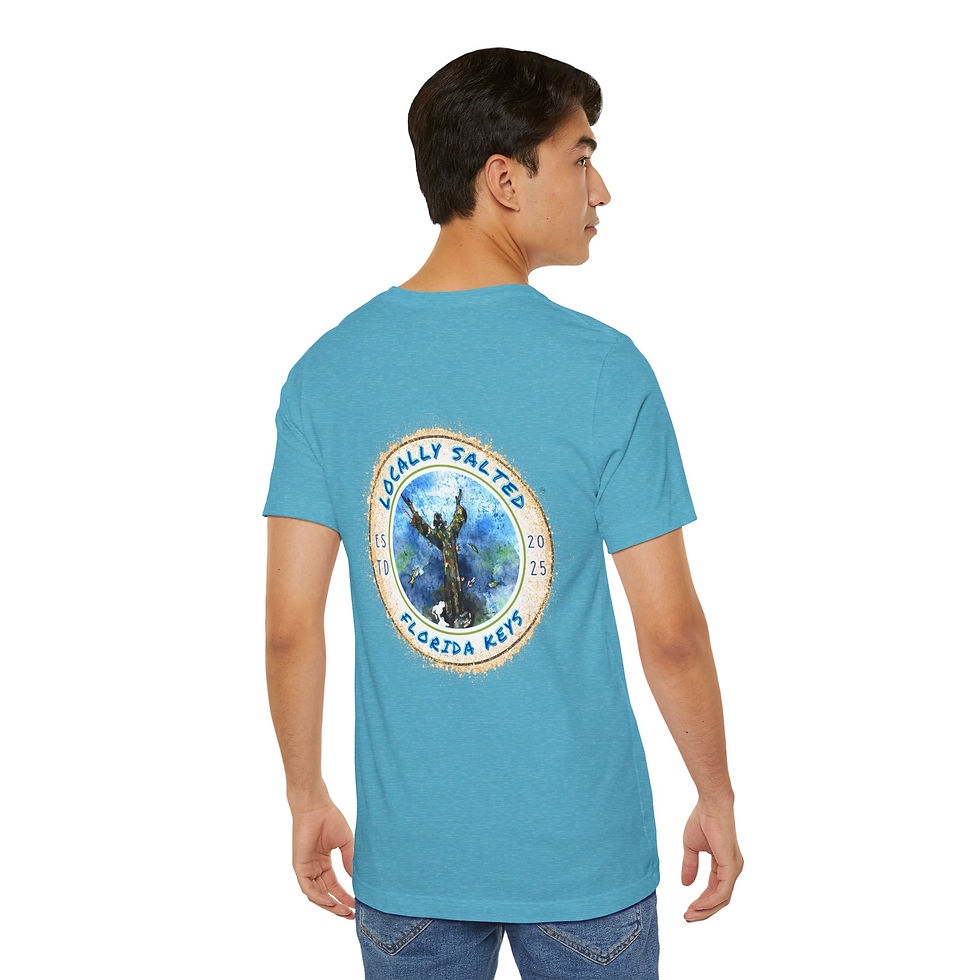 Thumbnail: Locally Salted Christ of the Abyss Circle Unisex Short Sleeve T-Shirt