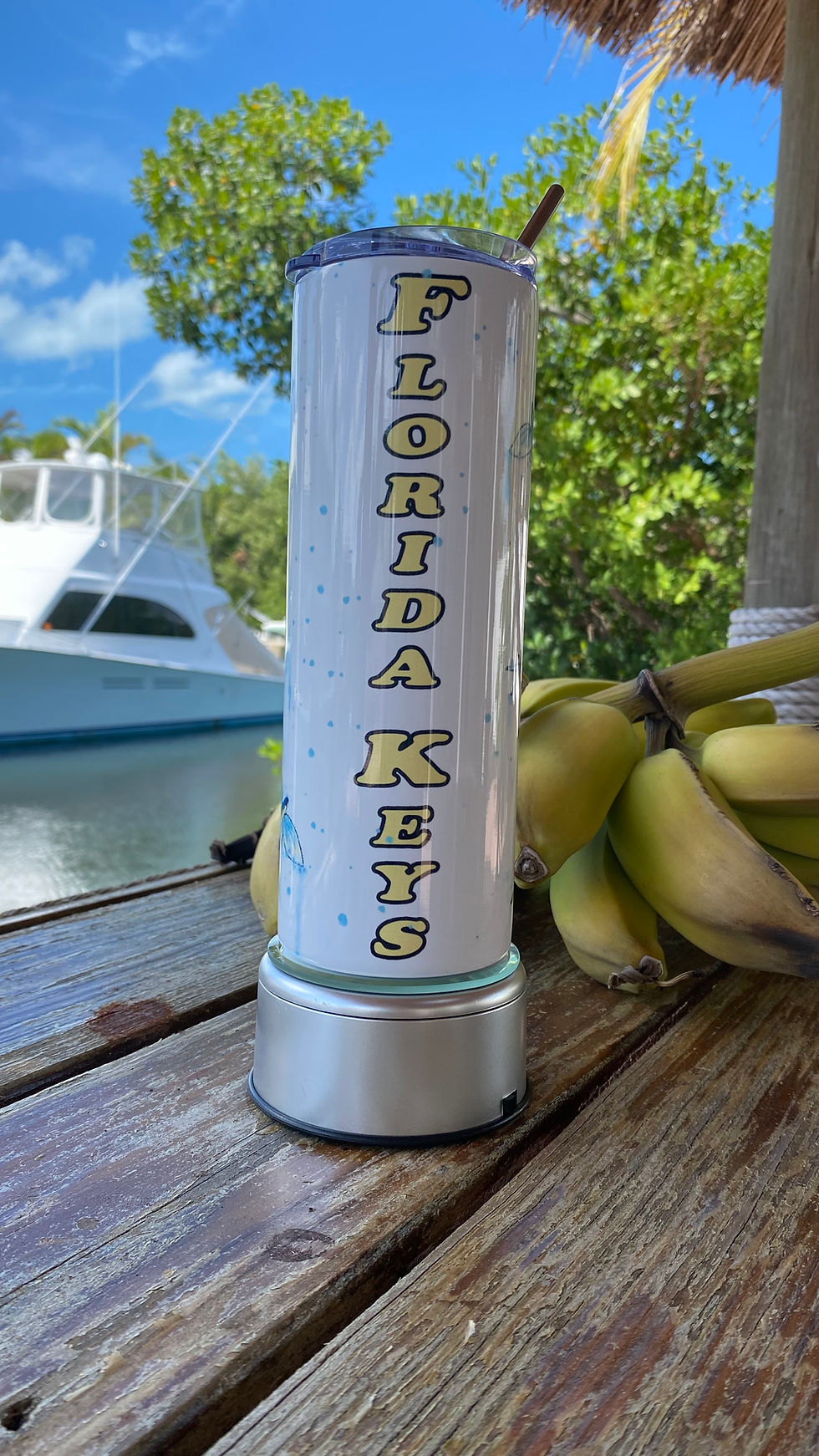 Thumbnail: Bull Mahi  Custom  Art Tumbler Stainless 20oz With Lid & Straw