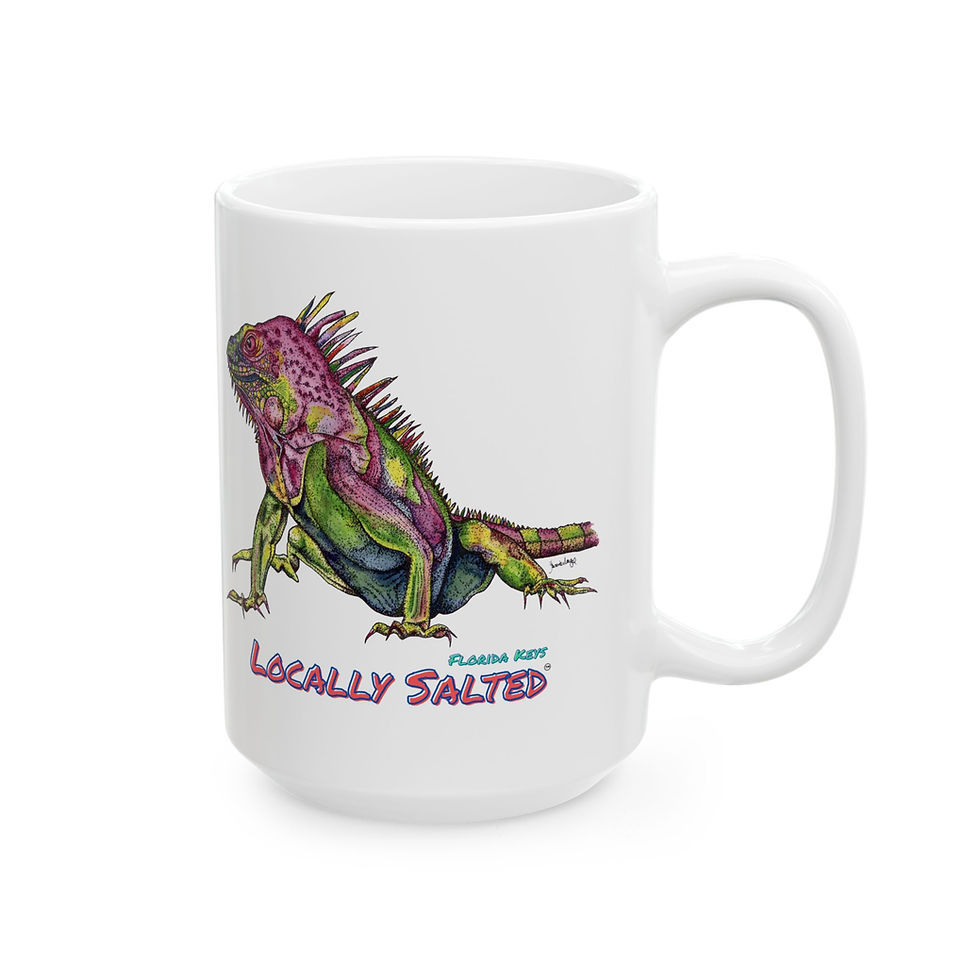 Thumbnail: Lizard Ceramic Mug, (11oz, 15oz)