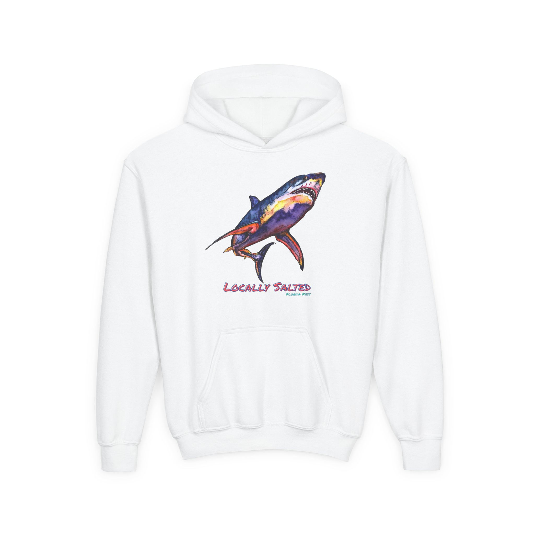 Locally Salted Shark Youth Hooded Sweatshirt