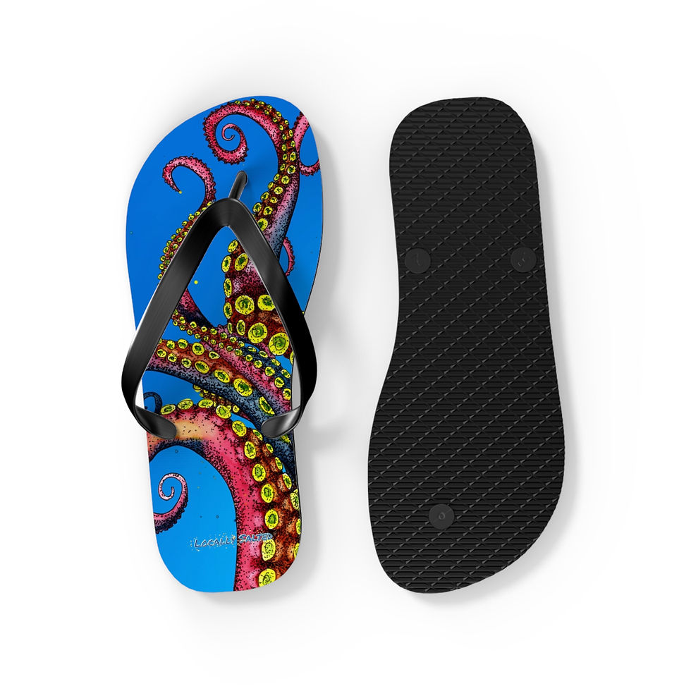 Thumbnail: Locally Salted Tentacles Flip Flops