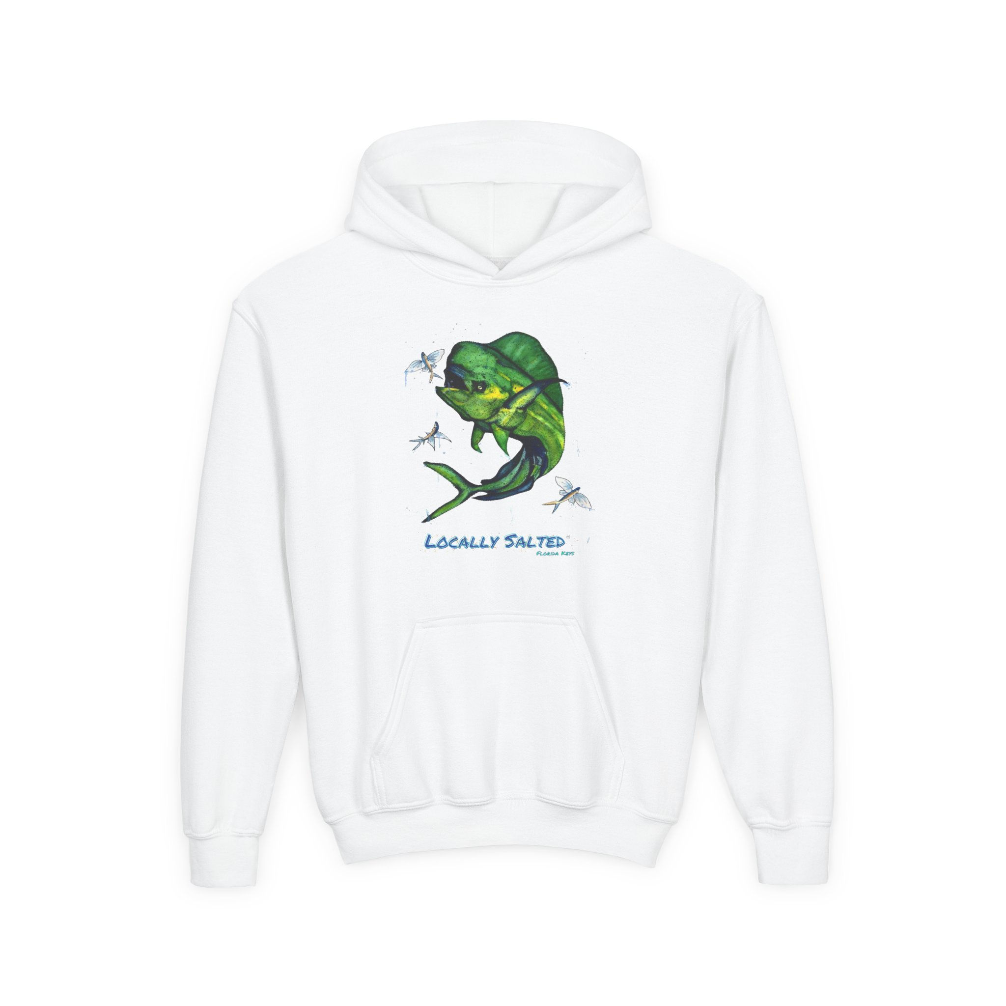 Locally Salted Bull Mahi Youth Hooded Sweatshirt