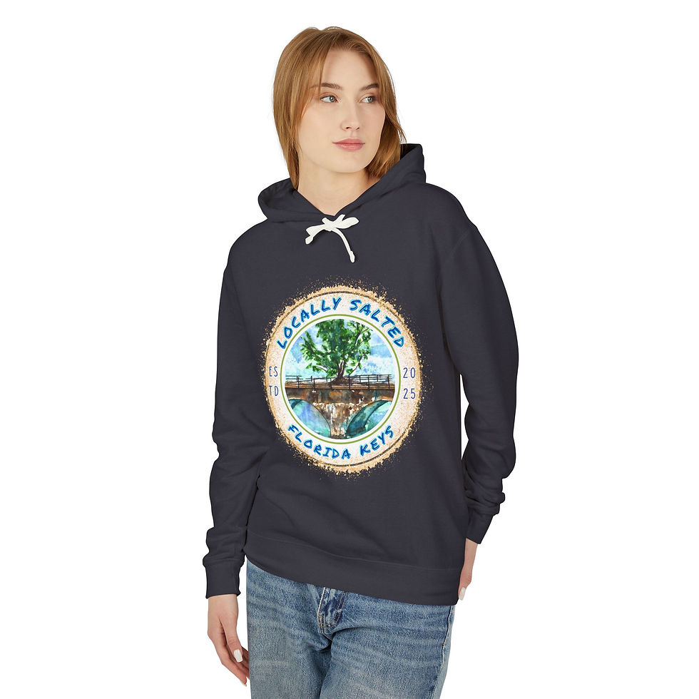 Thumbnail: Locally Salted Fred the Tree Unisex Lightweight Sweatshirt