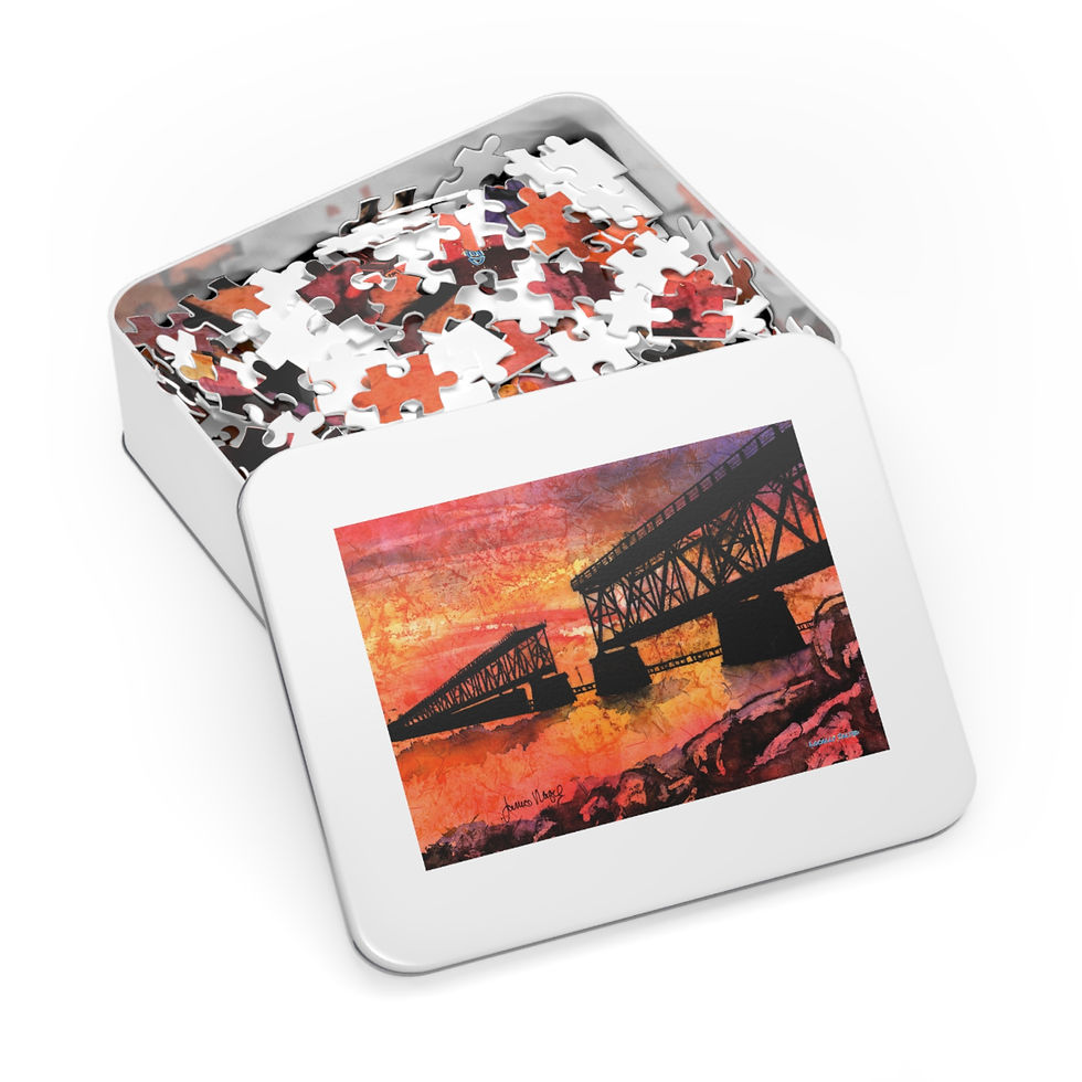 Thumbnail: Copy of Copy of Morada Way Jigsaw Puzzle with Tin