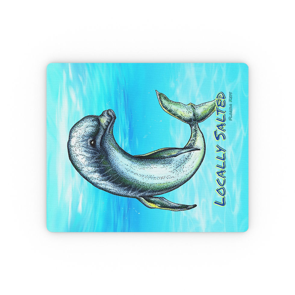 Mouse Pad Locally Salted Blue Dolphin