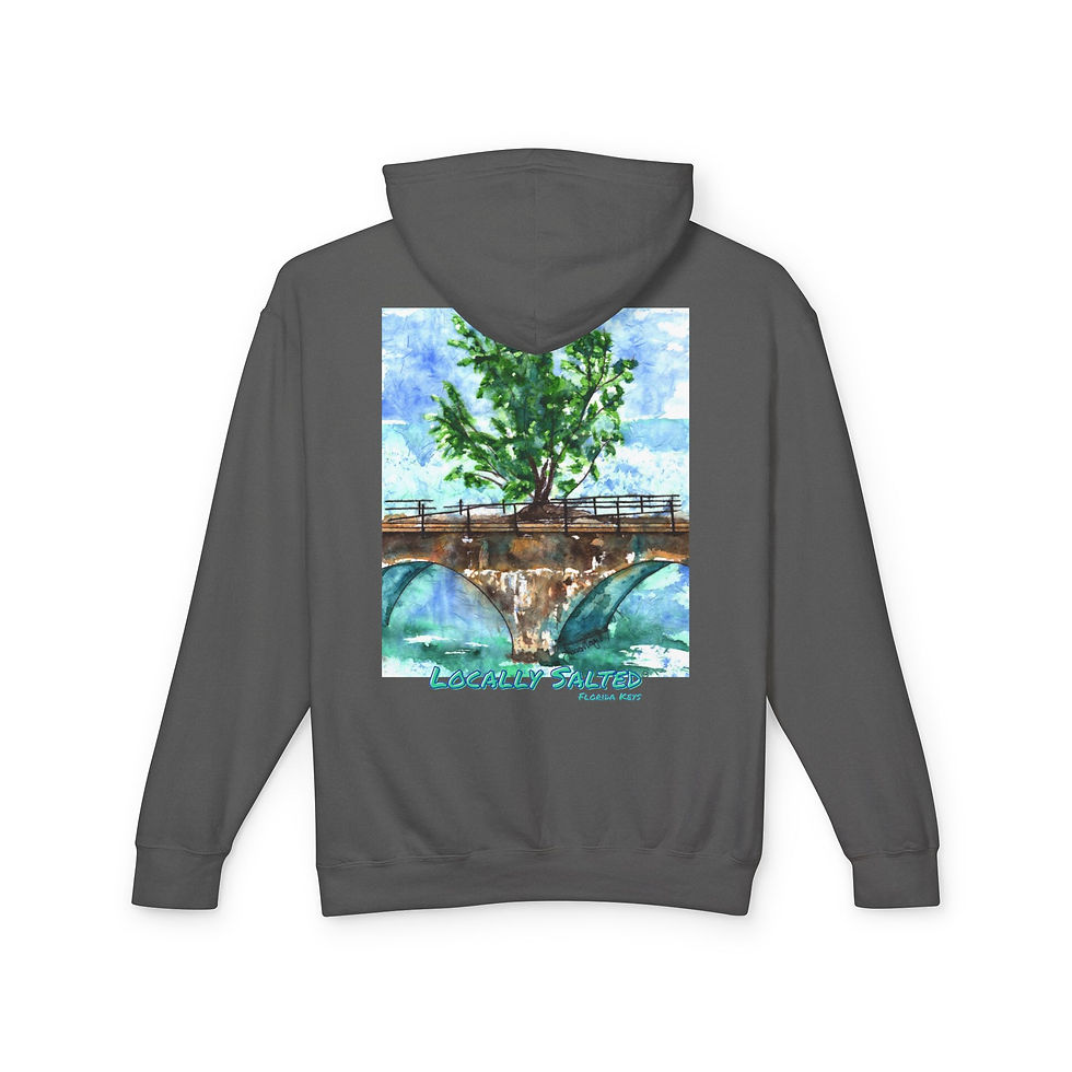 Thumbnail: Locally Salted Fred the Tree Unisex Lightweight Hooded Sweatshirt