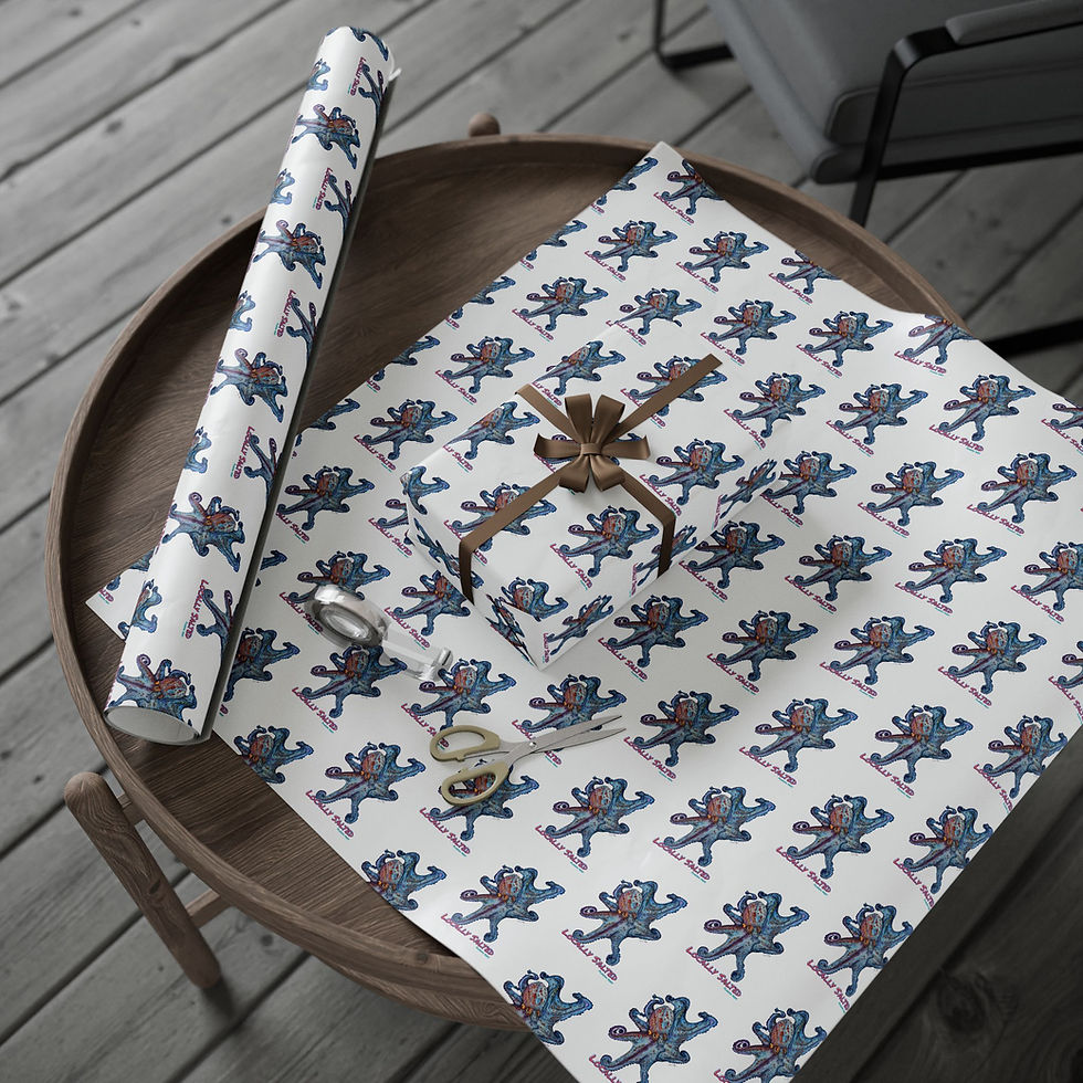 Thumbnail: Locally Salted Branded Octopus Wrapping Paper