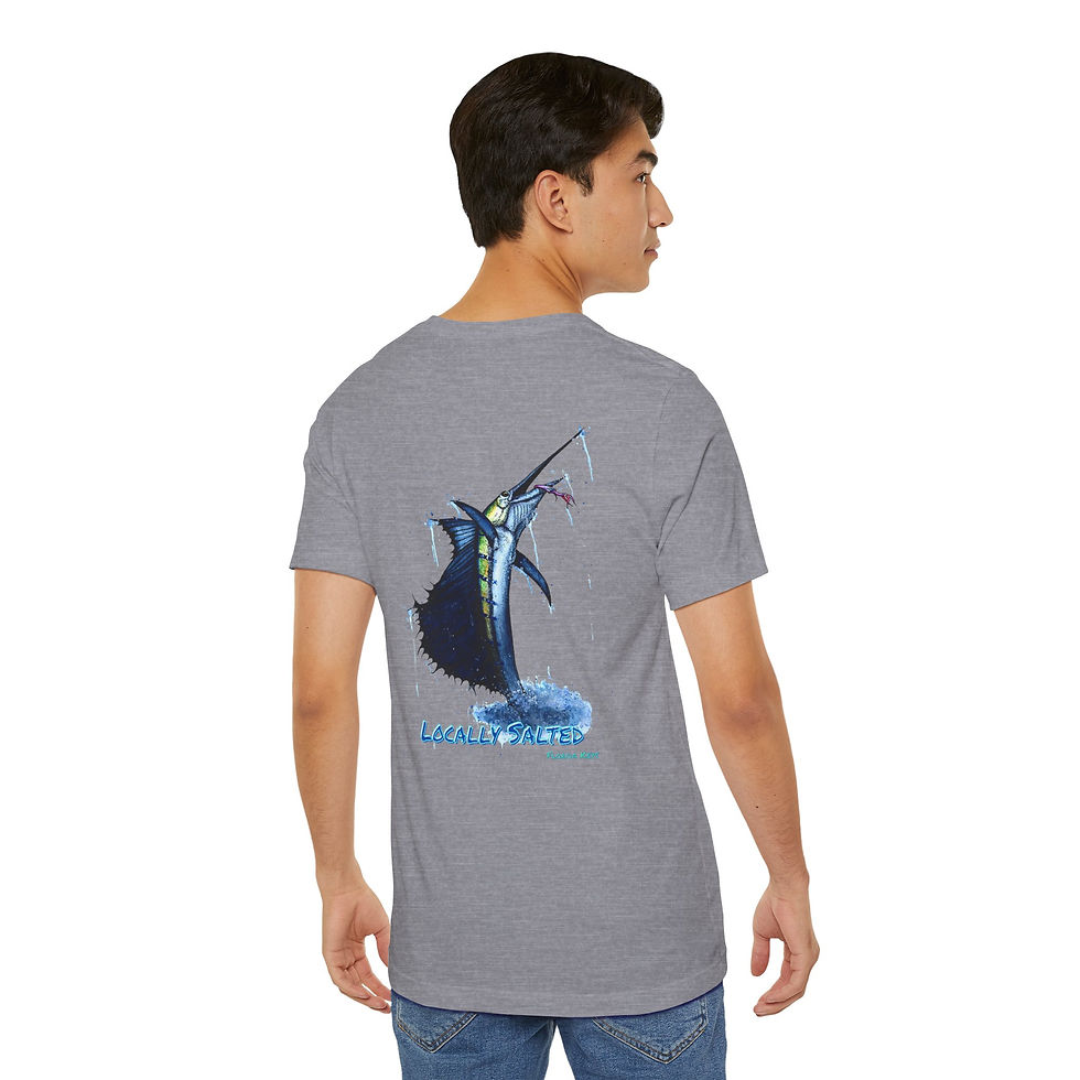Thumbnail: Locally Salted Sailfish Unisex Short Sleeve T-Shirt