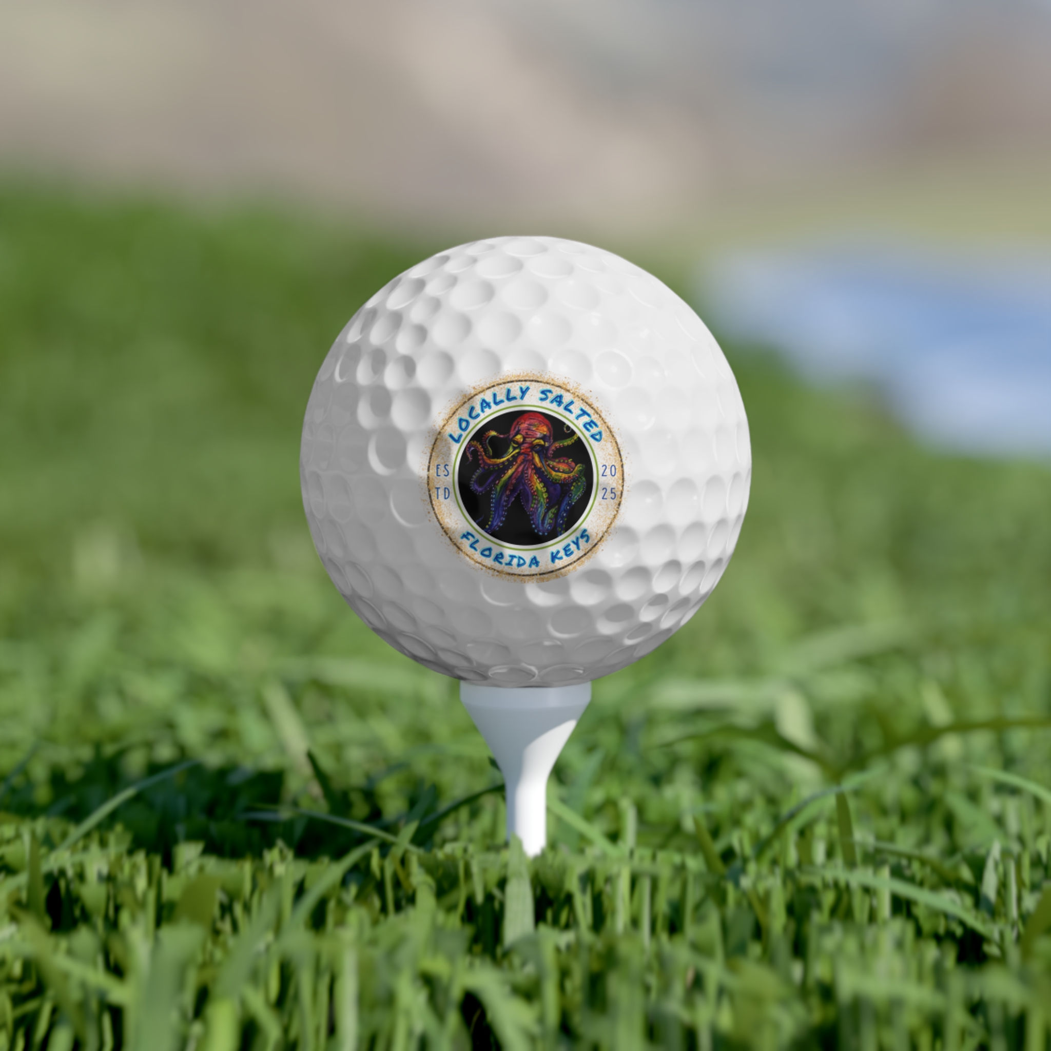 Locally Salted Golf Balls, 6pcs Octopus