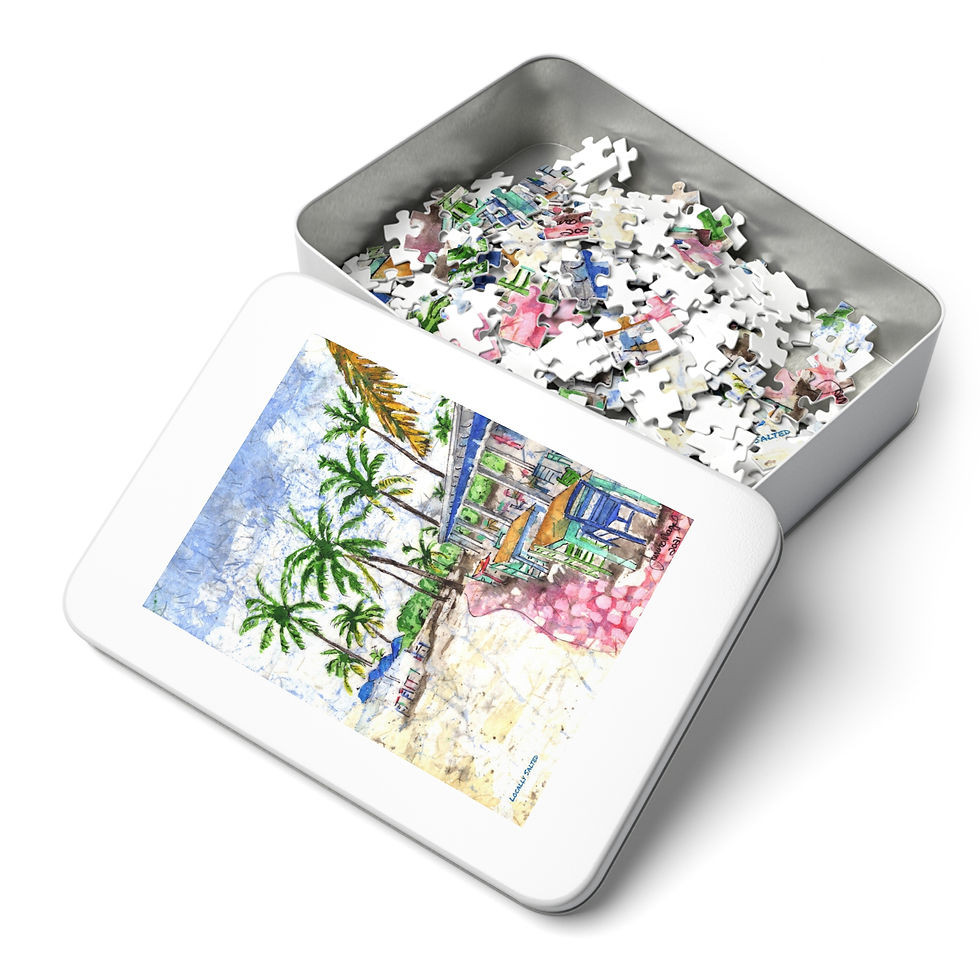 Thumbnail: Morada Way Jigsaw Puzzle with Tin