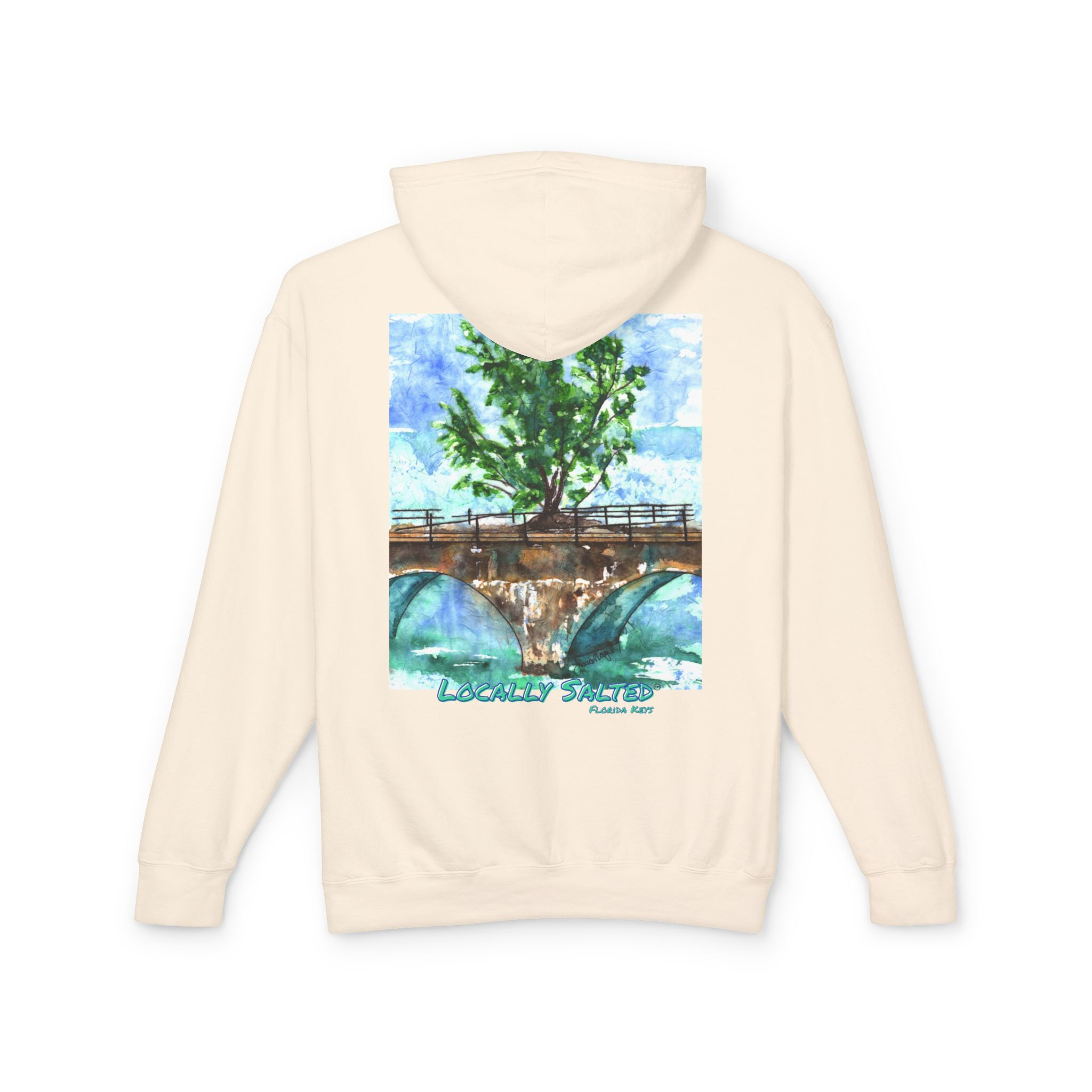Locally Salted Fred the Tree Unisex Lightweight Hooded Sweatshirt