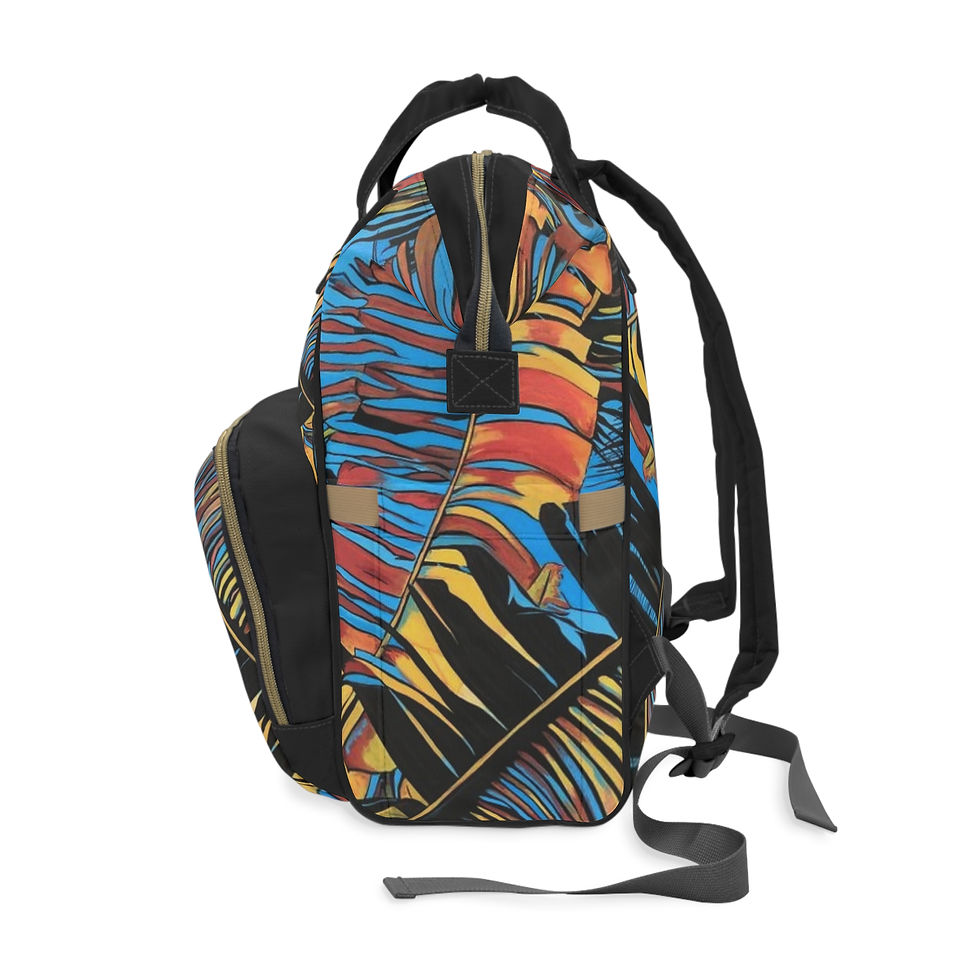 Thumbnail: Multifunctional Backpack Palm Leaf Design