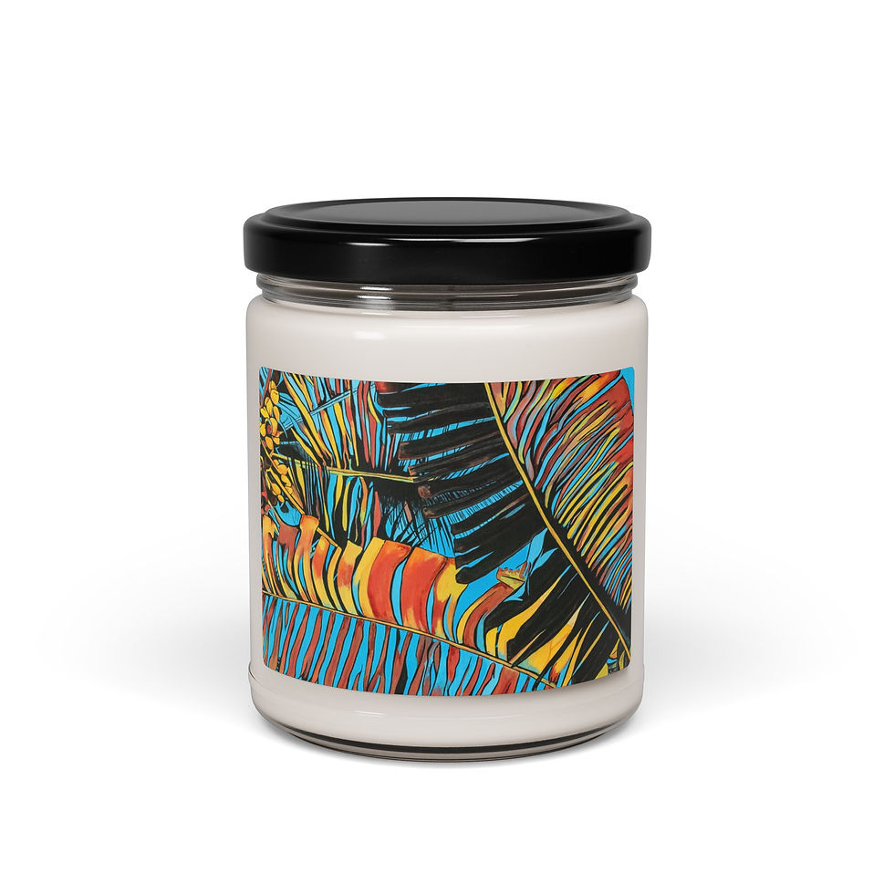 Thumbnail: Locally Salted Island & local Art  inspired Scented Soy Candle, 9oz