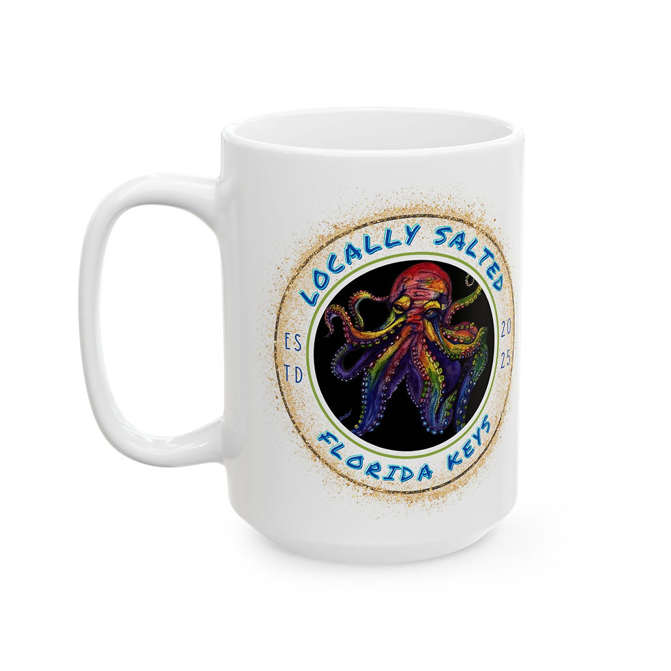 Thumbnail: Octopus Ceramic Mug, (11oz, 15oz)