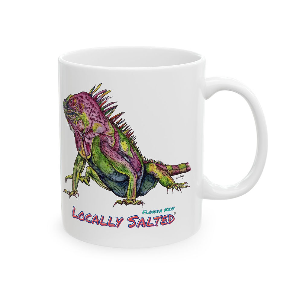 Thumbnail: Lizard Ceramic Mug, (11oz, 15oz)