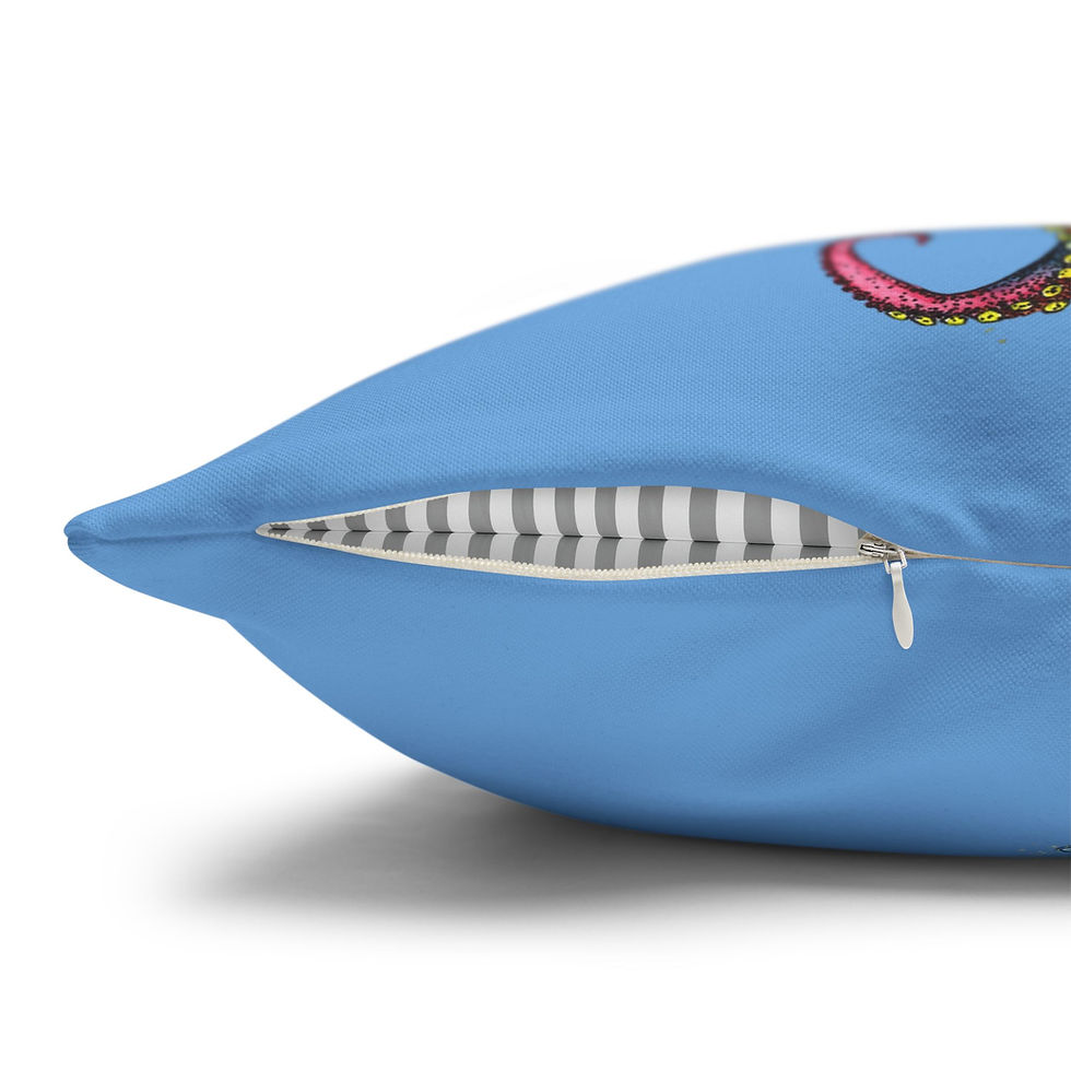 Thumbnail: Tentacles Square Poly Canvas Pillowcase Locally Salted 