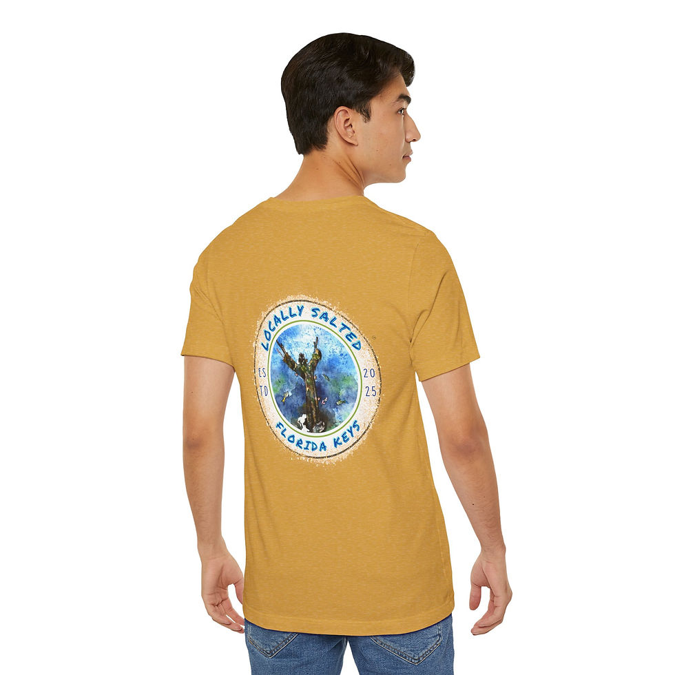 Thumbnail: Locally Salted Christ of the Abyss Circle Unisex Short Sleeve T-Shirt