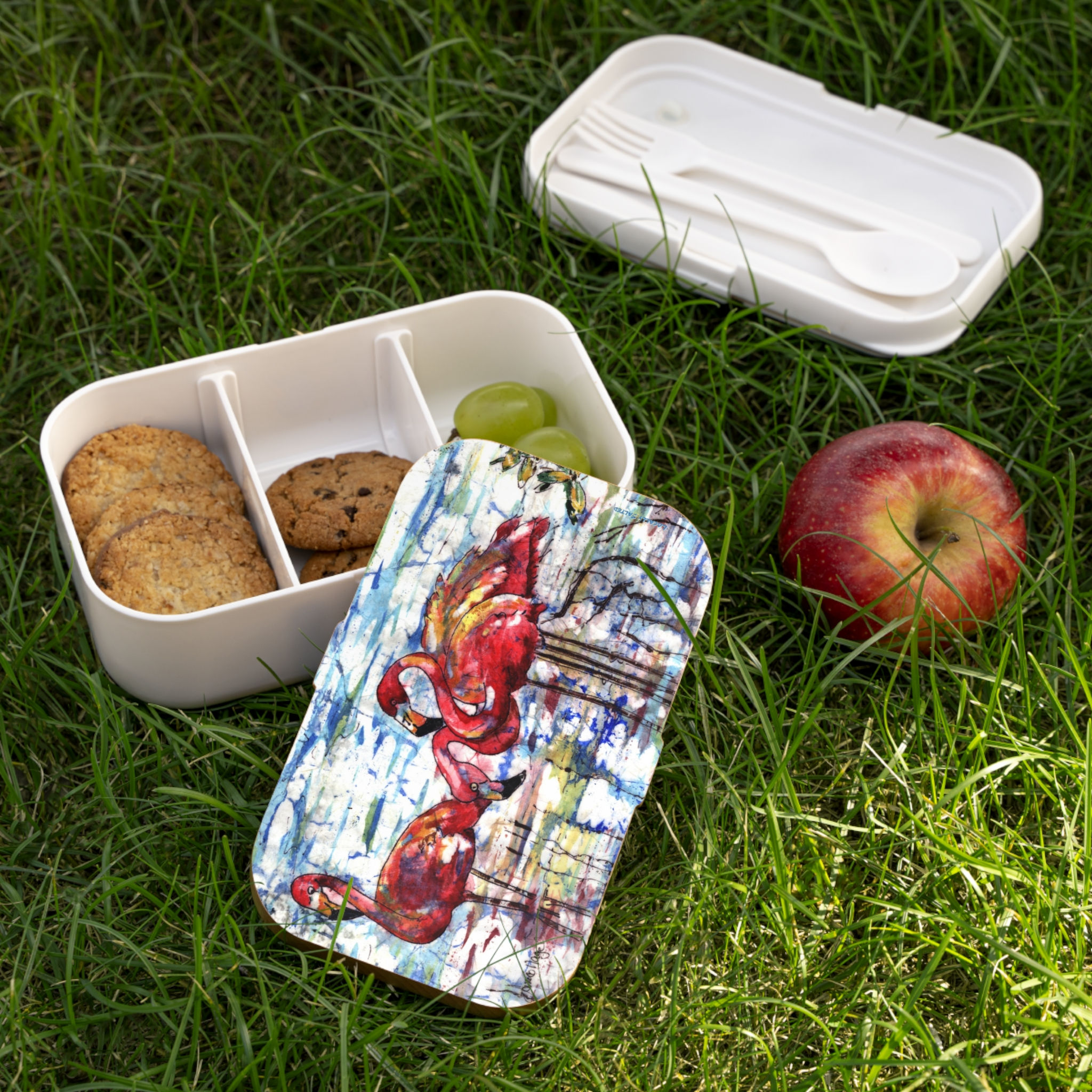 Bento Lunch Box Locally Salted Branded flamingo Image