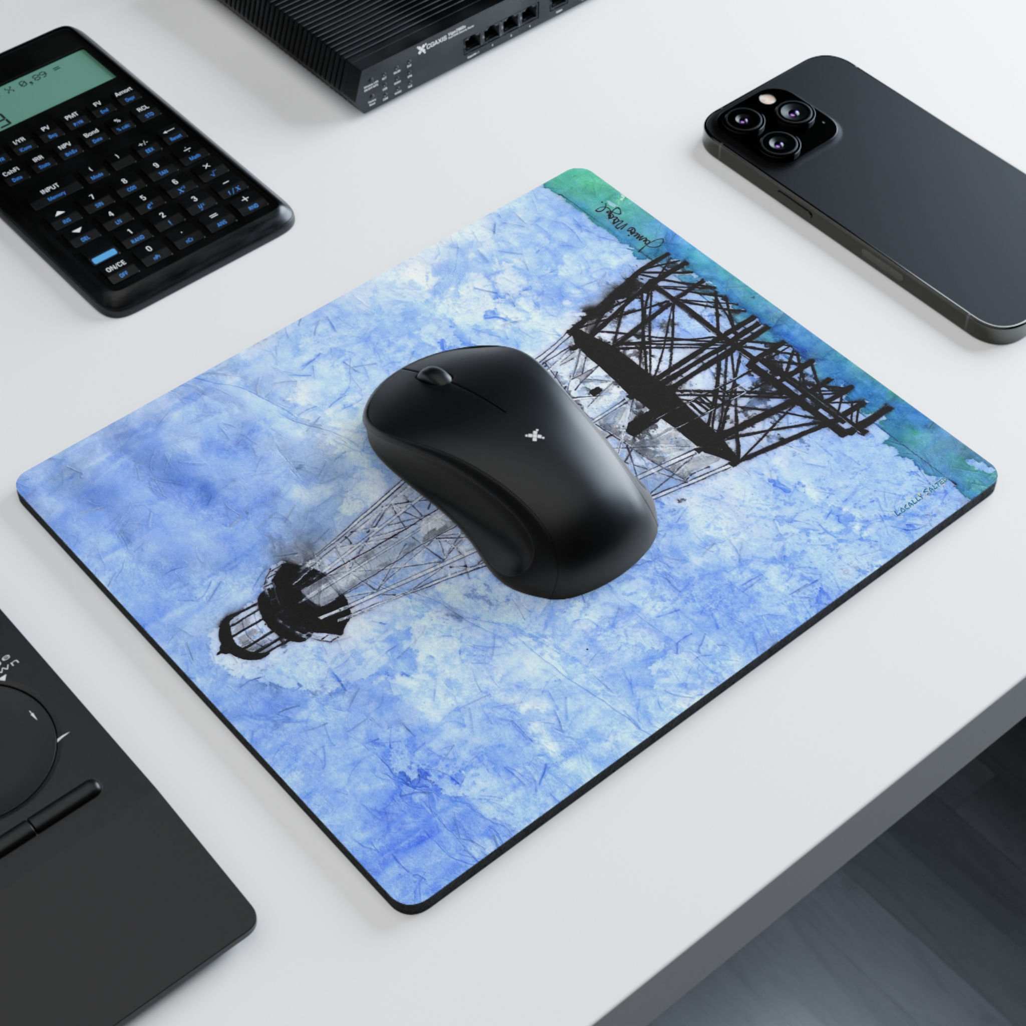 Mouse Pad Locally Salted Alligator Reef Design