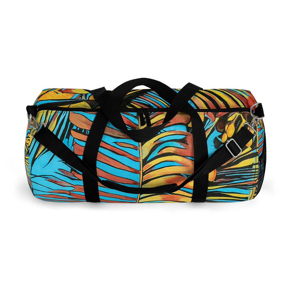 Thumbnail: Locally Salted Duffel Bag Palm Leave Design