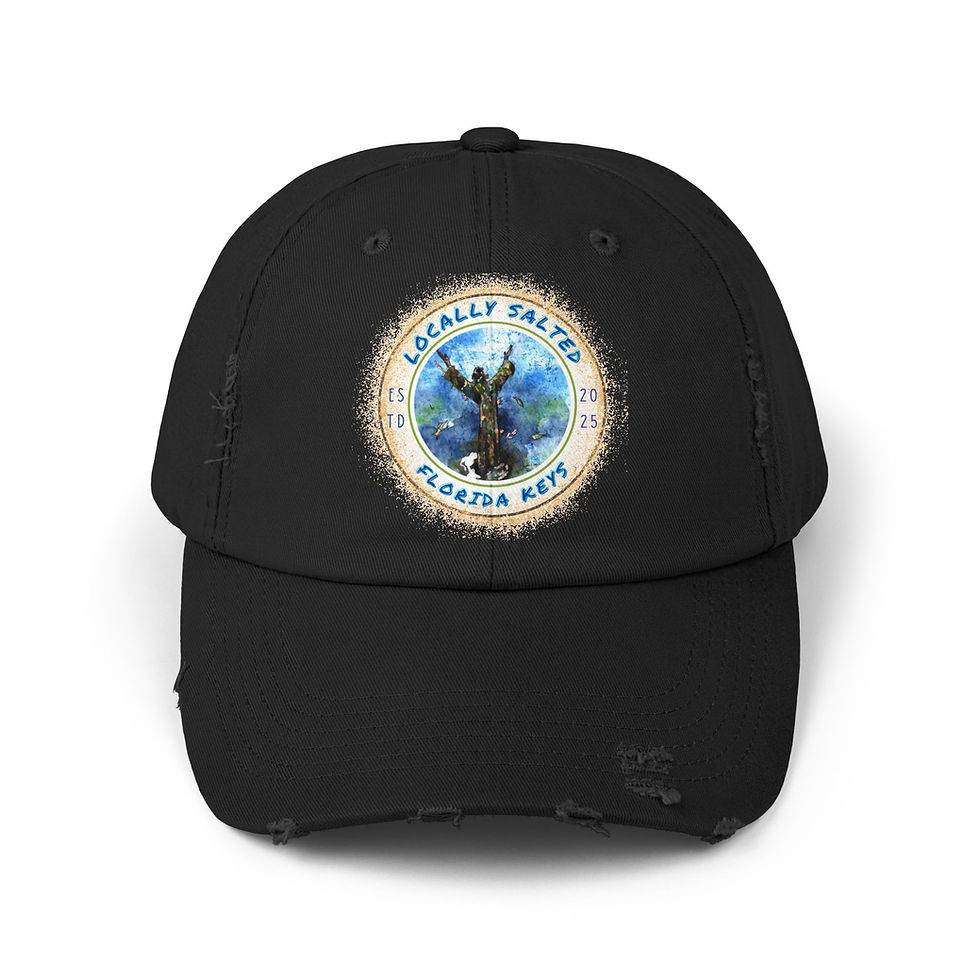 Thumbnail: Locally Salted Christ of the Abyss Unisex Distressed Cap
