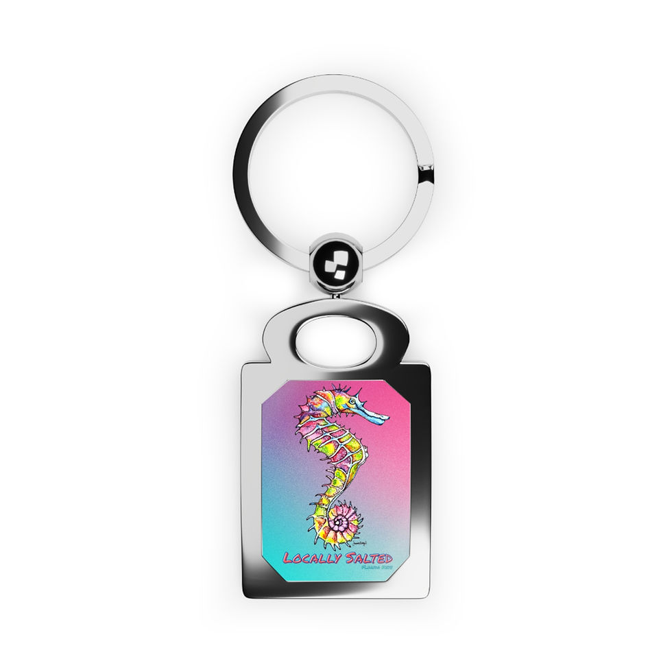 Locally Seahorse Keyring