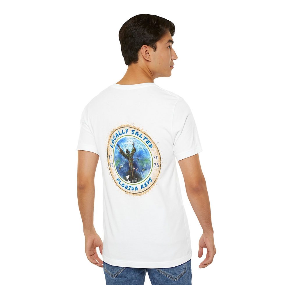 Thumbnail: Locally Salted Christ of the Abyss Circle Unisex Short Sleeve T-Shirt