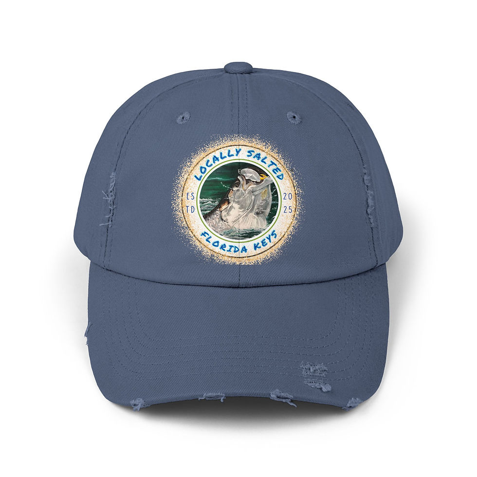 Locally Salted Tarpon Unisex Distressed Cap