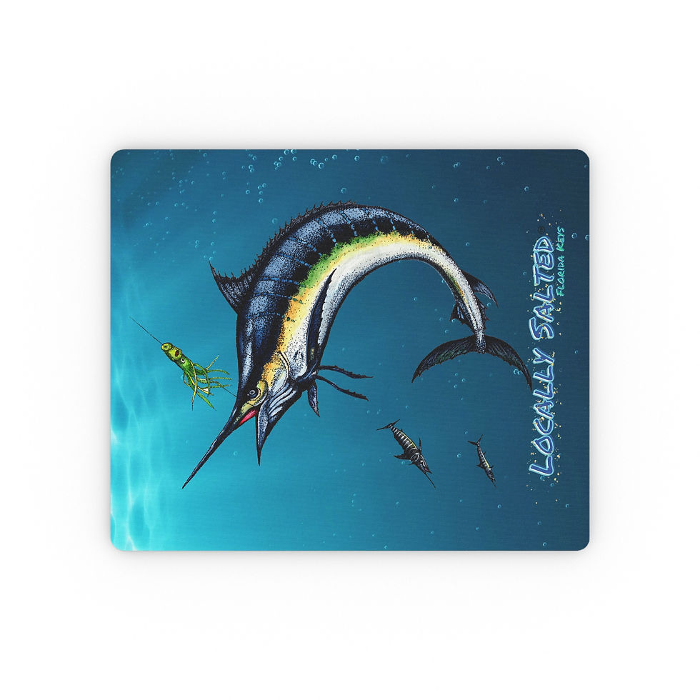 Mouse Pad Locally Salted Blue Marlin
