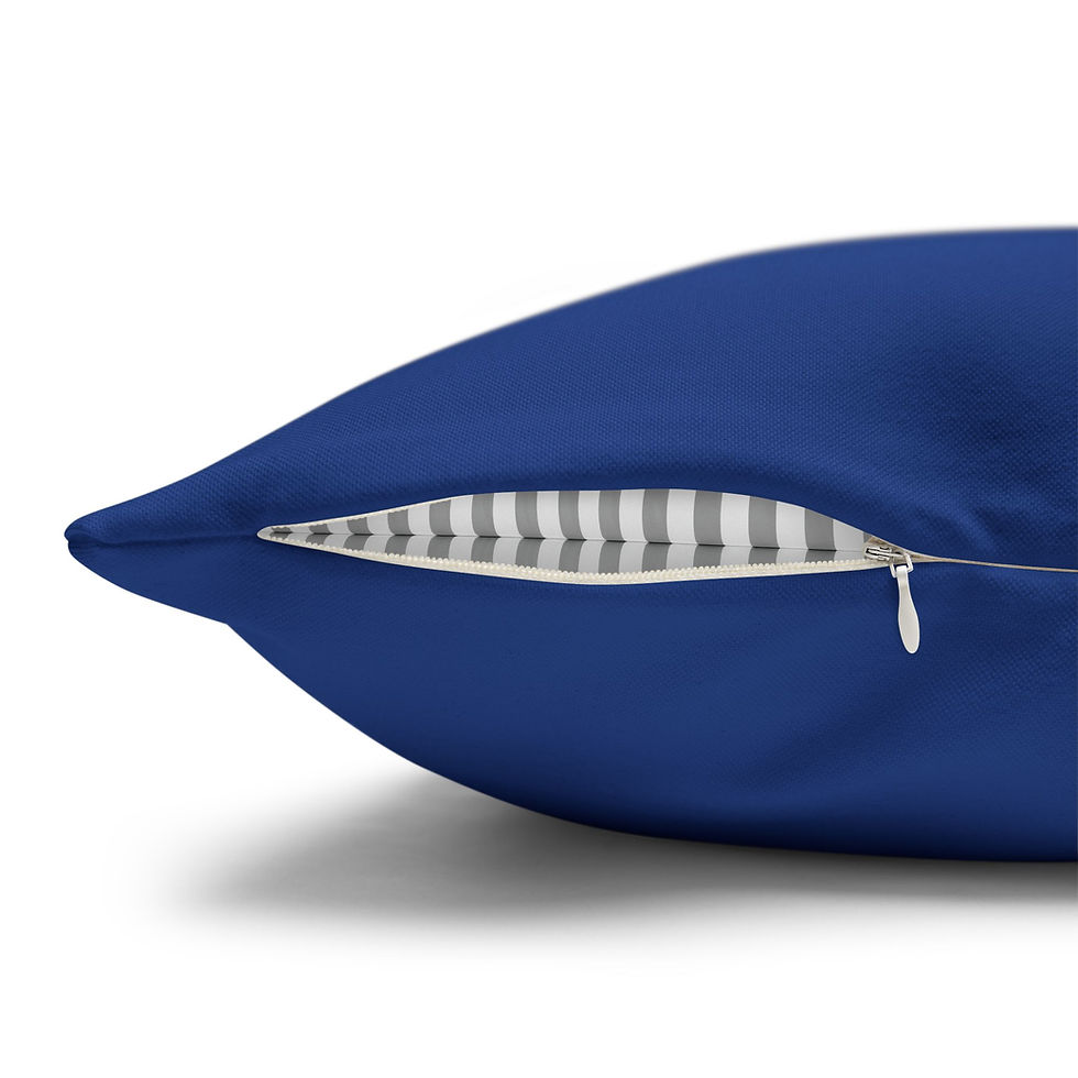 Thumbnail: Blue Marlin Square Poly Canvas Pillowcase Locally Salted 