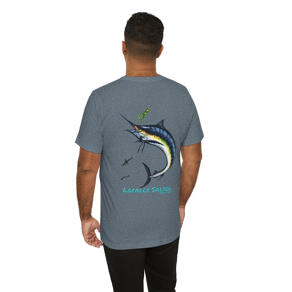 Thumbnail: Locally Salted Blue Marlin Unisex Short Sleeve T-Shirt